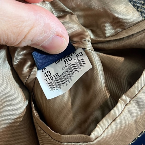 Brooks Brothers 43R Made in Italy Tweed Herringbone 100% Lambswool Sport Coat - Picture 11 of 16